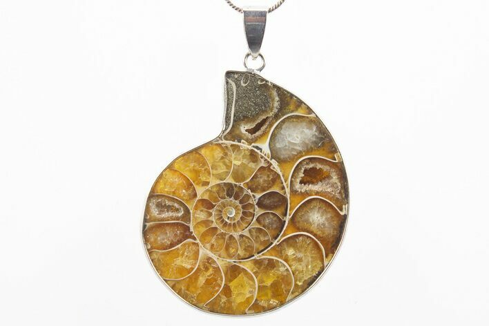 Fossil Ammonite Pendant - Million Years Old #306420